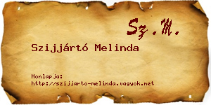 Szijjártó Melinda névjegykártya